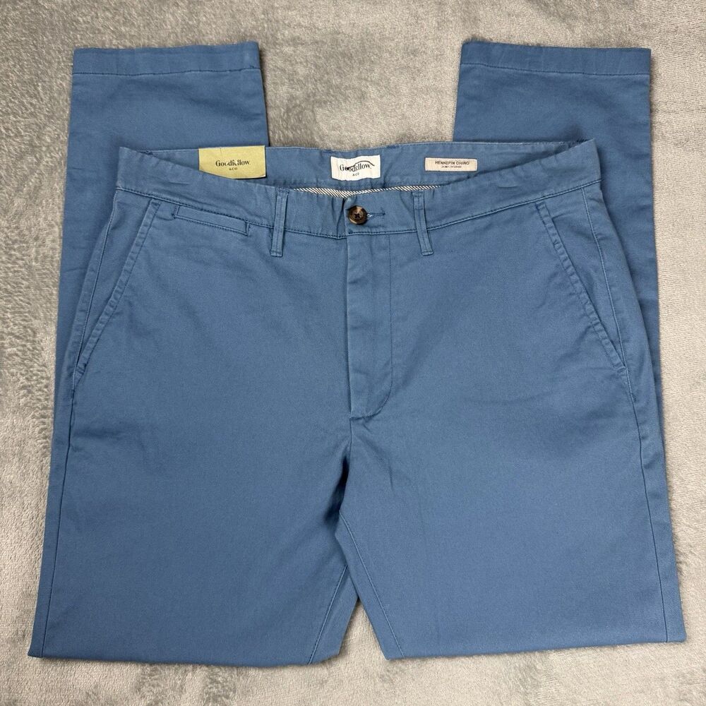 Goodfellow Men's Skinny Chino Pants 38x30 Slim Fit Stretch